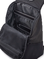 Alpinestars Zaino Defcon V3, piccolo zaino quotidiano bianco e nero, resistente poliestere 600D, con tasca frontale con cerniera, tasche in rete per bottiglie d'acqua e logo Alpinestars stampato