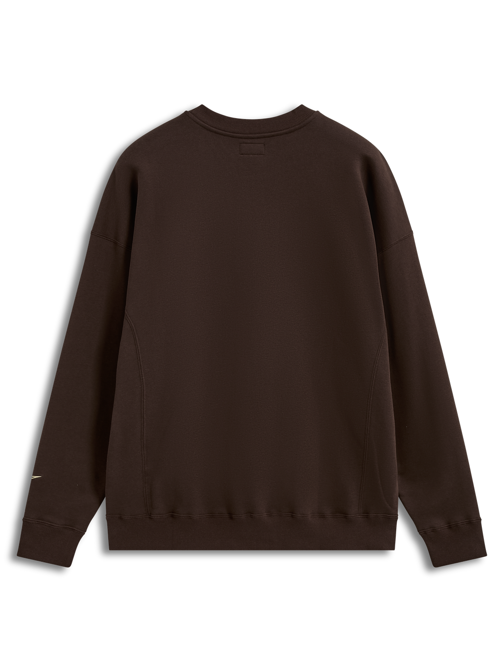 Alpinestars Guise Oversized Crew, felpa girocollo da sportswear, marrone, vista posteriore, in pile con polsini e orlo a costine, abbigliamento casual motorsport