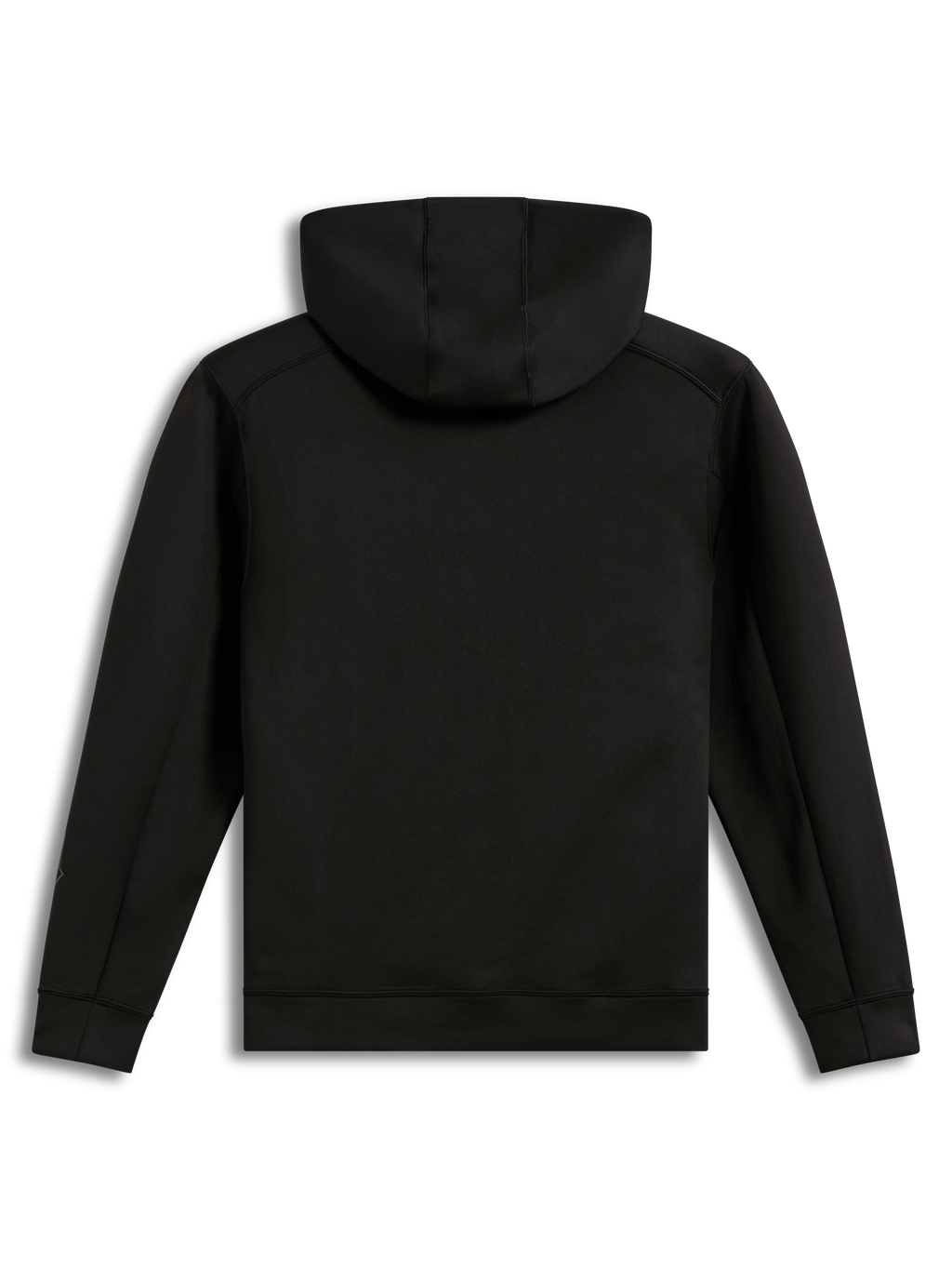 Alpinestars Datrix Hoodie, felpa con cappuccio da infilare, vista posteriore, nero, pile tri-blend, cappuccio foderato in rete, abbigliamento sportivo casual