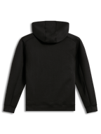 Alpinestars Datrix Hoodie, felpa con cappuccio da infilare, vista posteriore, nero, pile tri-blend, cappuccio foderato in rete, abbigliamento sportivo casual