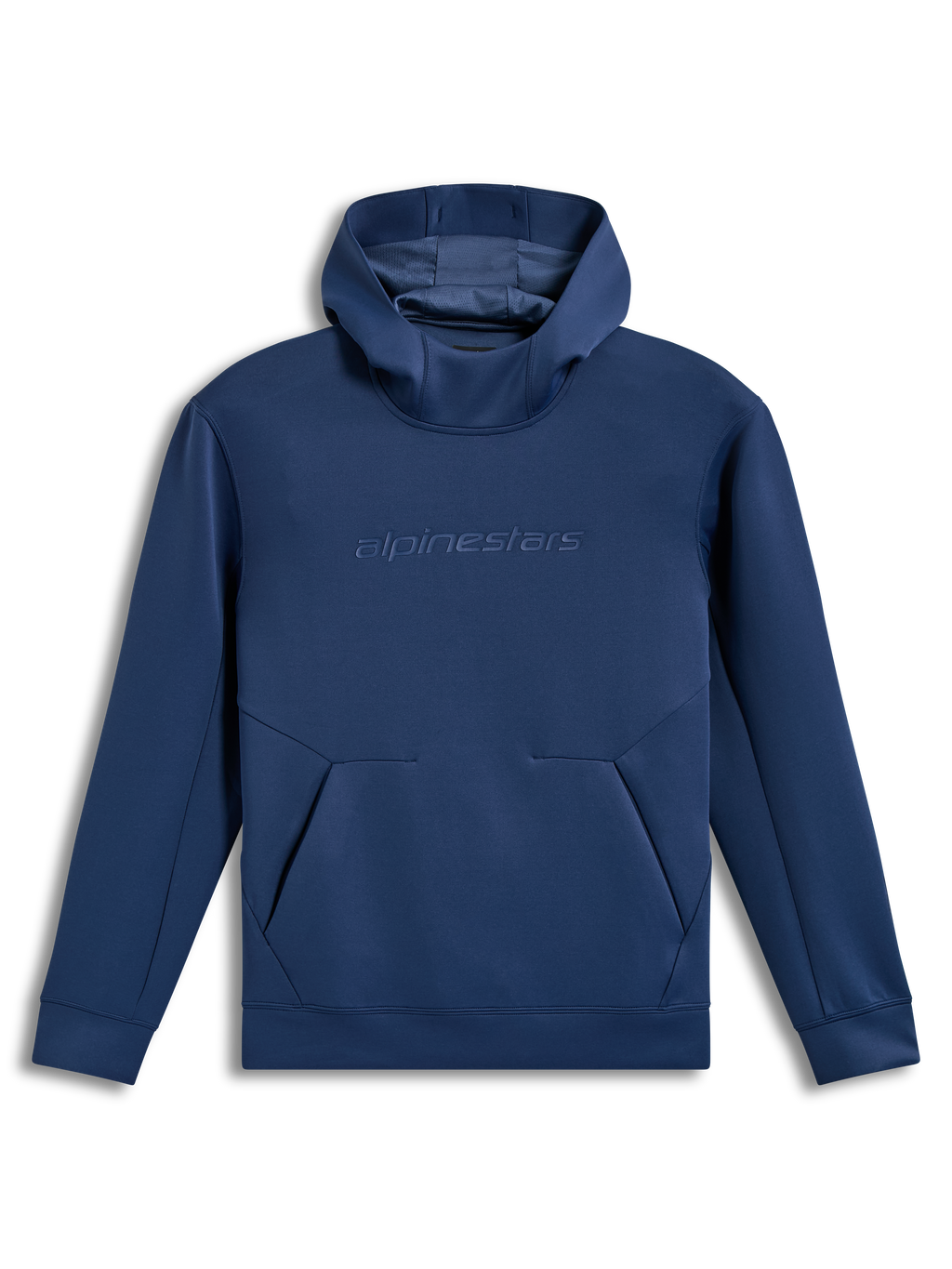 Alpinestars Datrix Hoodie, logo HD tonale e cappuccio foderato in rete, blu, pile tri-blend, abbigliamento casual