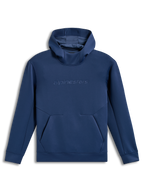 Alpinestars Datrix Hoodie, logo HD tonale e cappuccio foderato in rete, blu, pile tri-blend, abbigliamento casual