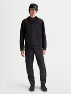 Alpinestars Felpa Con Cappuccio Datrix, felpa sportswear da uomo, nera, in pile tri-blend double-face, branding Alpinestars HD tono su tono, cappuccio foderato in rete, stile casual ispirato al motorsport su modello.
