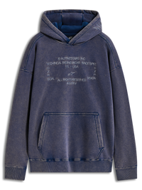 Felpa Con Cappuccio Infinite Washed Oversized