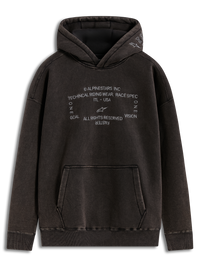 Felpa Con Cappuccio Infinite Washed Oversized