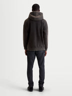 Alpinestars Felpa con cappuccio Infinite Washed Oversized, felpa sportswear casual unisex, nero lavato, pile morbido con finitura snow-wash, vista posteriore con silhouette rilassata e orlo a costine