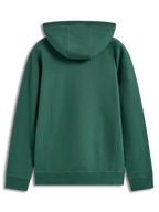 Alpinestars Shaw Oversized Hoodie, felpa con cappuccio verde, vista posteriore, pile con cuciture sul corpo e dettagli a coste.