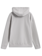 Alpinestars Prelude Oversized Hoodie, felpa in pile grigio, vista posteriore con cappuccio foderato e polsini a costine