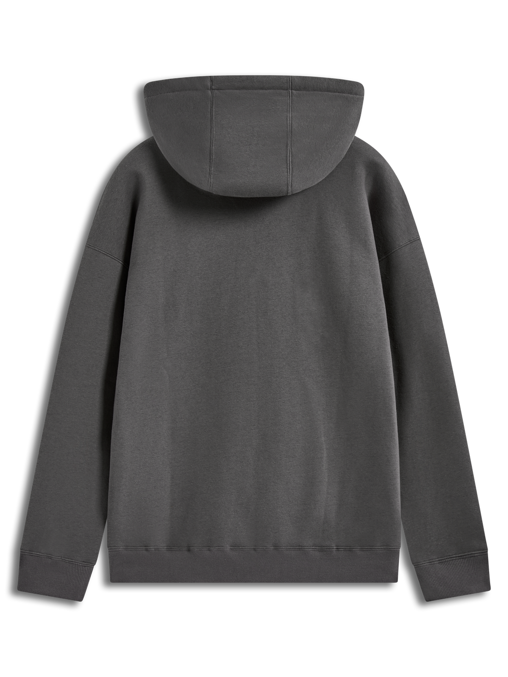 Alpinestars Prelude Oversized Hoodie, felpa con cappuccio grigio antracite, vista posteriore con vestibilità ampia e casual.