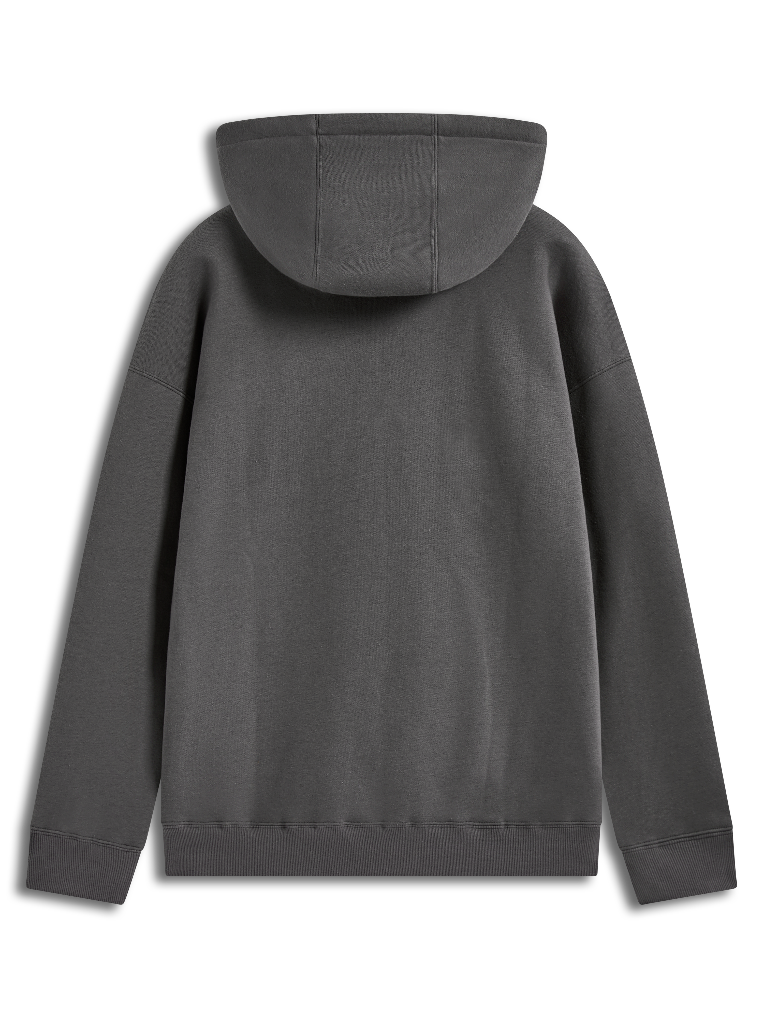 Alpinestars Prelude Oversized Hoodie, felpa con cappuccio grigio antracite, vista posteriore con vestibilità ampia e casual.
