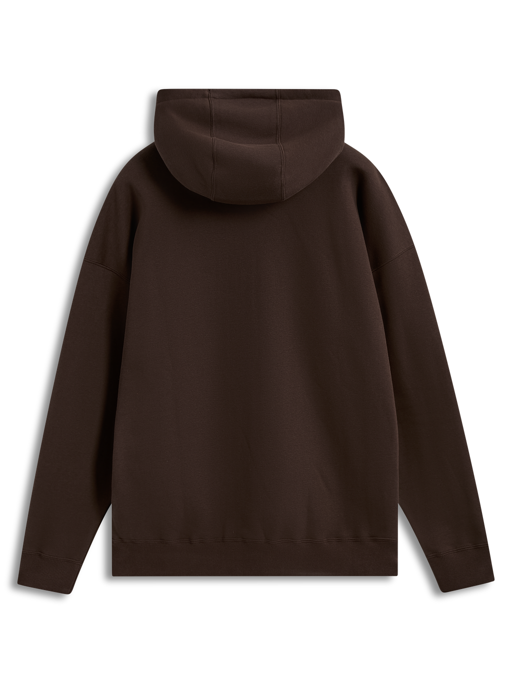 Alpinestars Prelude Oversized Hoodie, felpa con cappuccio marrone in pile, vista posteriore, vestibilità ampia