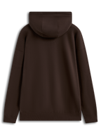 Alpinestars Entity Oversized Hoodie, felpa con cappuccio marrone in pile, vista posteriore con spalle cadenti, abbigliamento casual sportswear