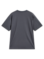 Alpinestars Chalk Oversized CSF Tee, maglietta a maniche corte grigio antracite, vista posteriore, vestibilità oversized rilassata, sportswear casual