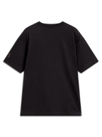 Alpinestars Infinity Oversized CSF Tee, maglietta a maniche corte, nera, vista posteriore con dettaglio logo sulla manica, vestibilità oversized, abbigliamento casual ispirato al motorsport