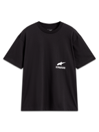 Alpinestars Institute Oversized CSF Tee, maglietta a maniche corte, nero, logo e slogan bianchi, vestibilità oversized.