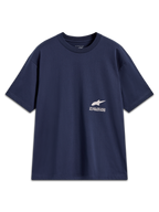 Alpinestars Institute Oversized SS CSF Tee, maglietta maniche corte blu navy, logo Astar bianco e scritta One Goal One Vision