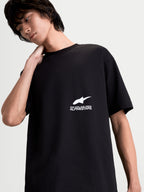 Alpinestars Maglietta Institute Oversized CSF, maglietta a maniche corte da uomo, nero con logo bianco sul petto e grafica One Goal One Vision, vestibilità oversized rilassata, stile sportswear e casual, misto cotone pettinato e poliestere.