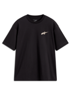Alpinestars Checkback Oversized CSF Tee, maglietta a maniche corte da uomo, nera, vestibilità oversize con piccolo logo Astars frontale, abbigliamento casual sportswear ispirato al motorsport