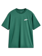 Alpinestars Checkback Oversized CSF Tee, maglietta a maniche corte verde con logo Astars bianco, abbigliamento casual