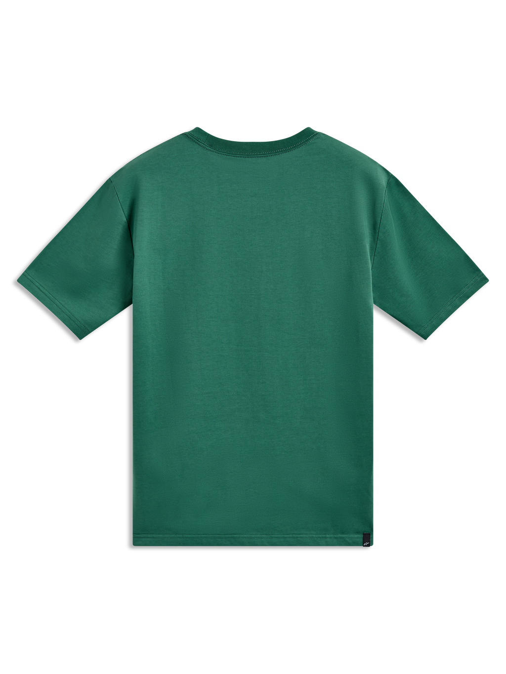 Alpinestars Singular CSF Tee, maglietta a maniche corte, verde, vista posteriore, tessuto morbido, stile casual sportivo.