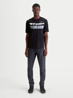 Alpinestars Maglietta Singular CSF, maglietta a maniche corte da uomo, nera, con grafica bianca e grigia sul petto, logo Astars e motto ONE GOAL. ONE VISION., misto cotone premium, stile motorsport casual