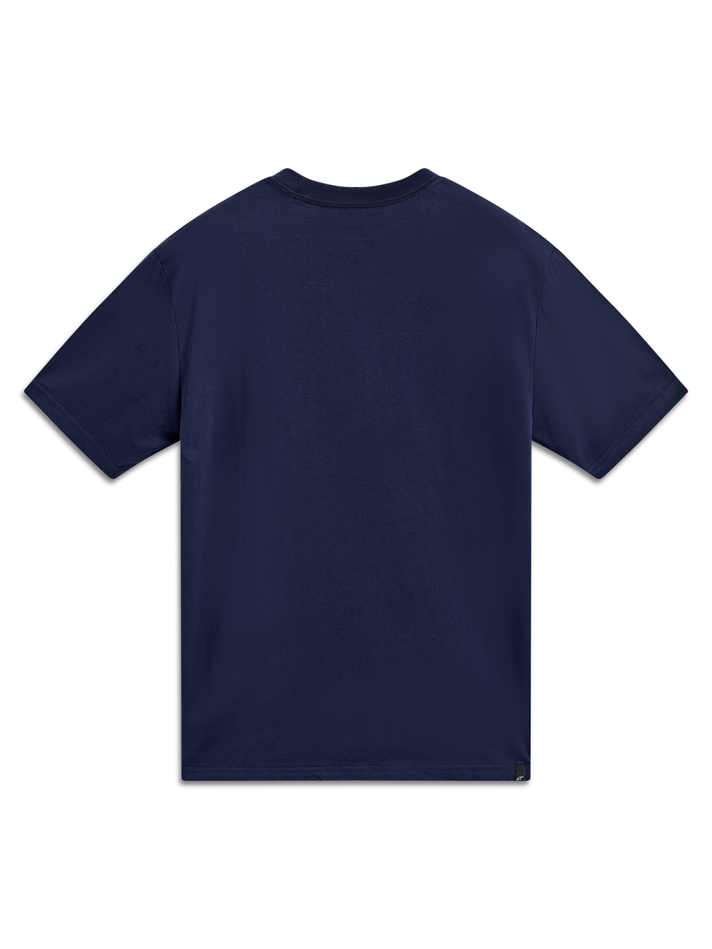 Alpinestars Cypress CSF Tee, maglietta a maniche corte, blu, vista posteriore, struttura in misto cotone e poliestere, abbigliamento casual motorsport