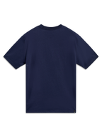 Alpinestars Cypress CSF Tee, maglietta a maniche corte, blu, vista posteriore, struttura in misto cotone e poliestere, abbigliamento casual motorsport