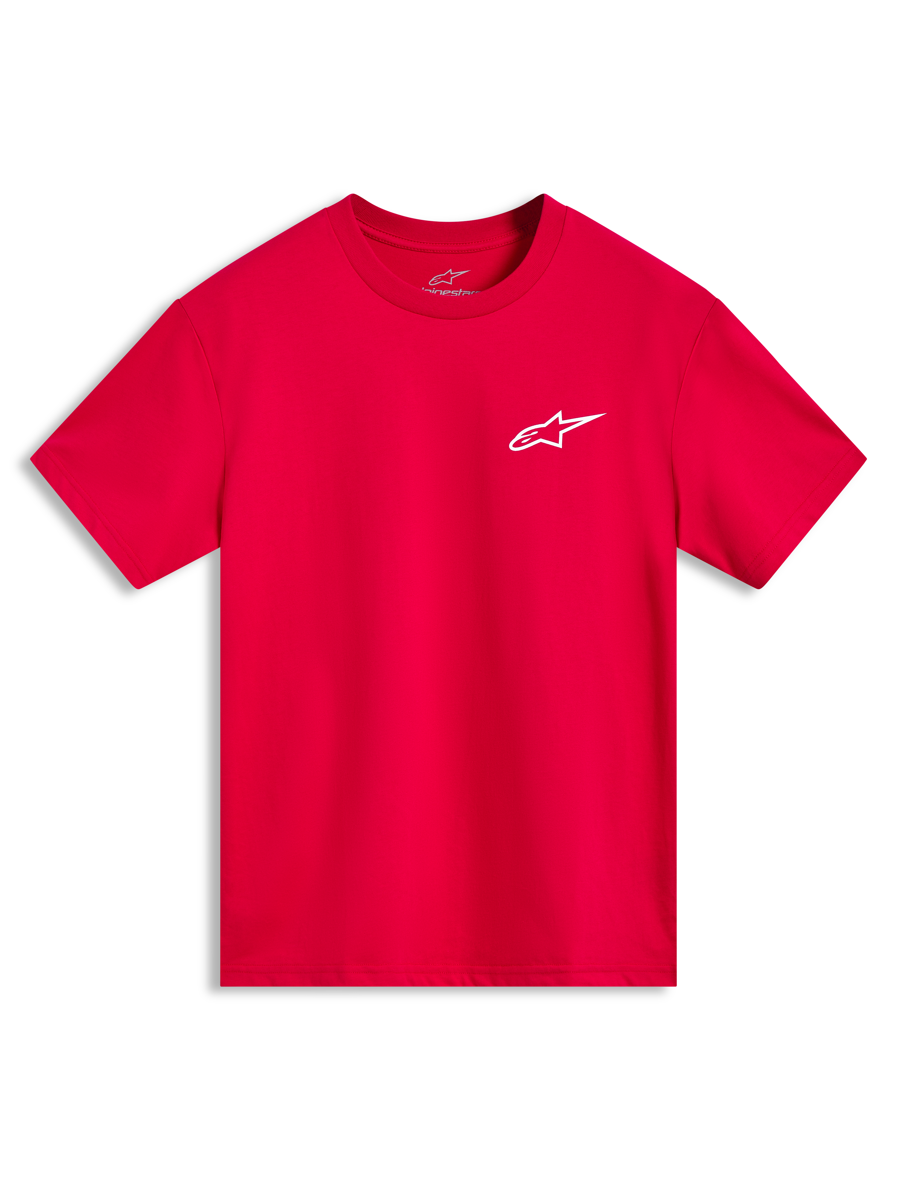 Alpinestars Combo Back CSF Tee, maglietta a maniche corte rossa con logo Astars bianco sul petto, sportswear