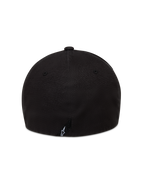 Alpinestars County Canvas Cappello, cappello flex back sportswear, nero, vista posteriore con piccolo logo Astars ricamato, tessuto Oxford peached, stile casual