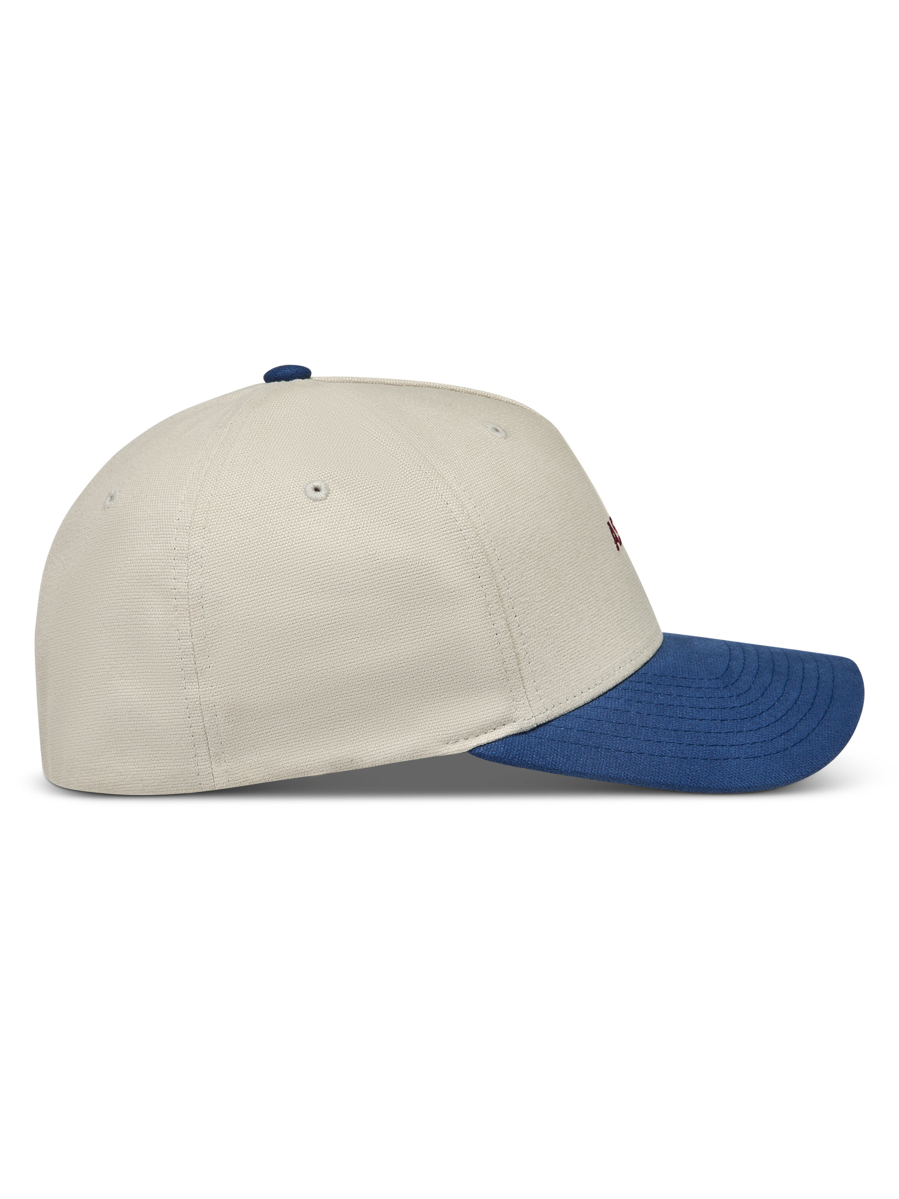 Alpinestars County Canvas Cappello, cappello sportswear sabbia e blu con visiera curva e corona strutturata, tessuto Oxford
