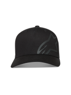 Alpinestars Maze Cappello, cappello sportswear in twill nero con visiera curva e grande logo Astars testurizzato, abbigliamento casual motorsport