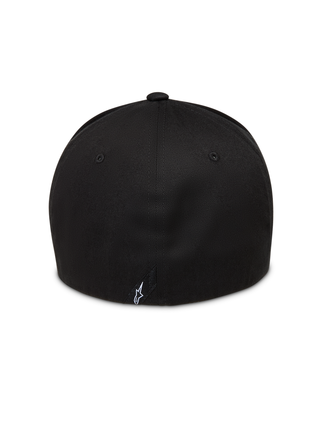 Alpinestars Maze Cappello, cappello nero in twill con retro flessibile, corona strutturata e piccolo logo bianco sul retro