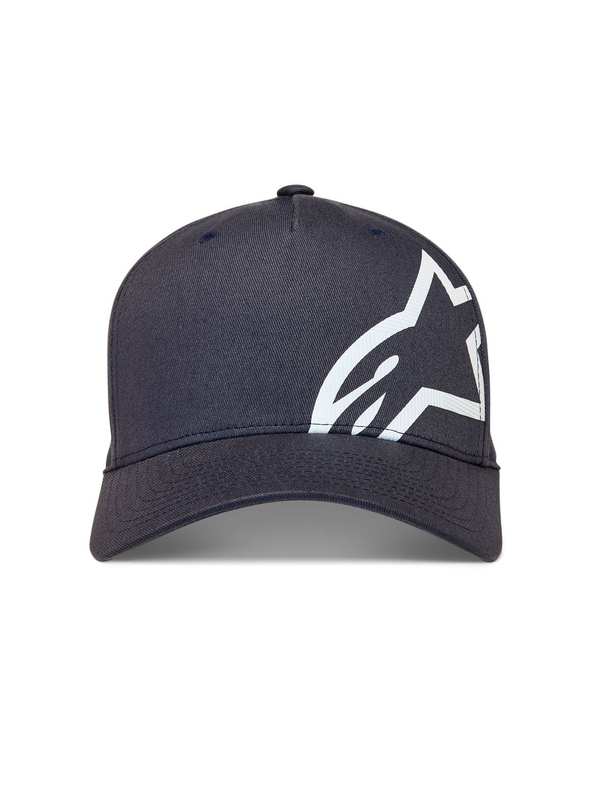 Alpinestars Maze Cappello, cappellino baseball grigio scuro, visiera curva e logo Astars bianco testurizzato, sportswear.