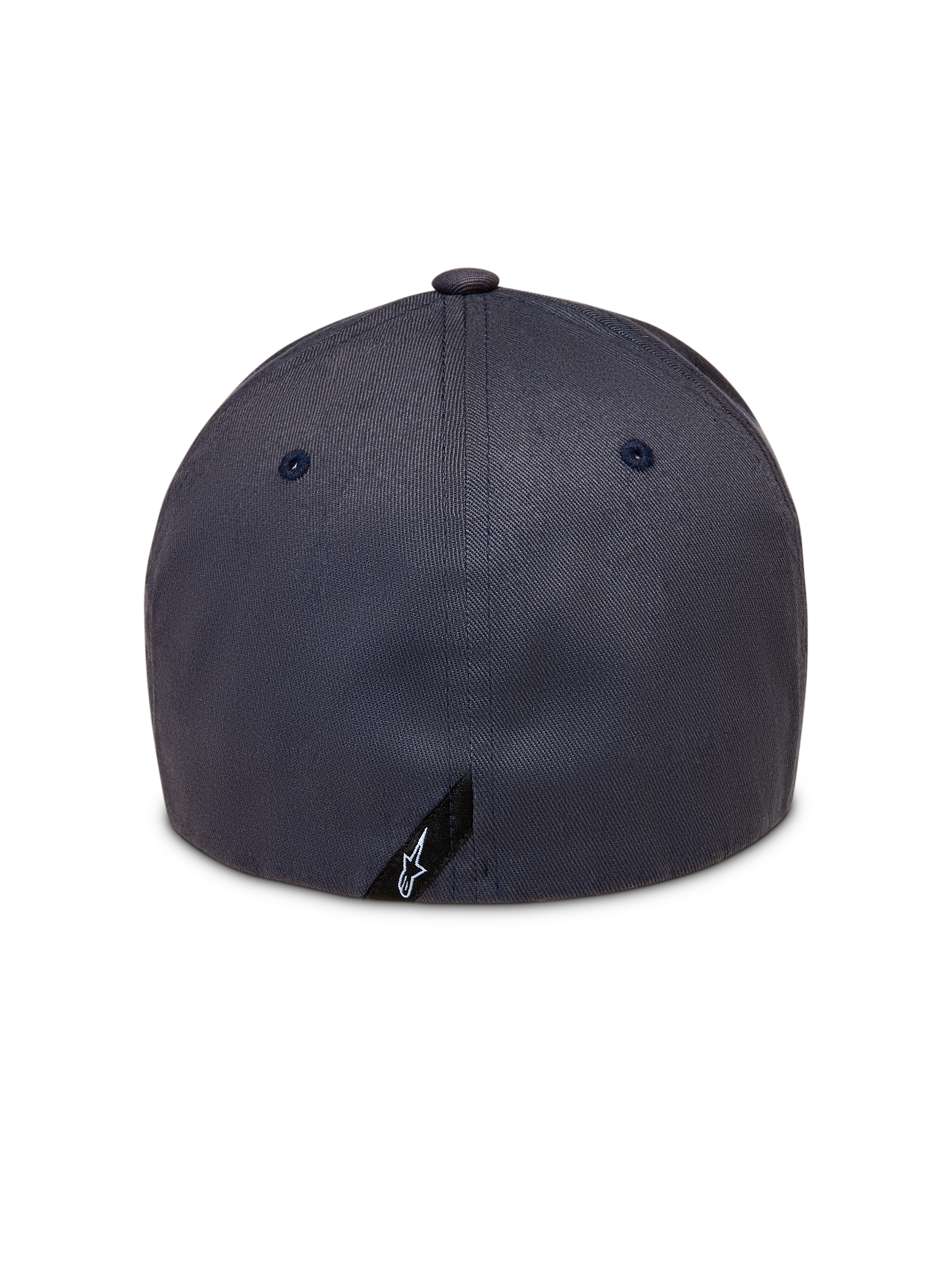 Alpinestars Maze Cappello, cappellino sportswear flex back, grigio scuro, in tessuto twill, vista posteriore con dettaglio del logo Astars.