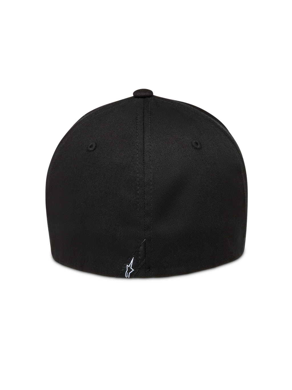 Alpinestars Arclight Cappello, cappello nero con corona strutturata e piccolo logo Astars bianco ricamato sul retro