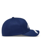 Alpinestars Arclight Cappello, cappello sportswear in twill blu con visiera curva e corona strutturata, profilo laterale