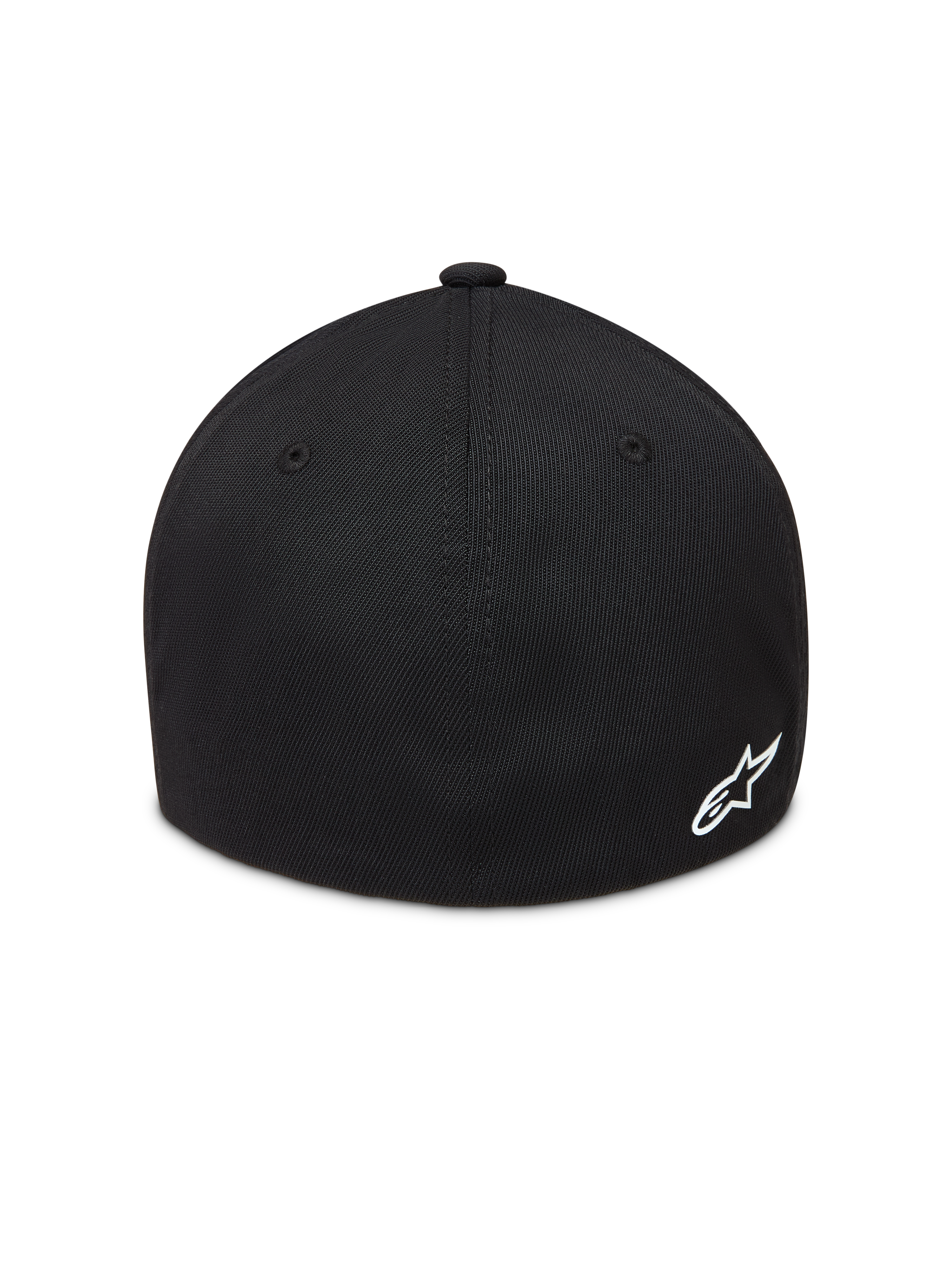 Alpinestars Points Cappello, cappello sportswear nero, logo Astars bianco sul retro, tessuto nylon tactel flex back