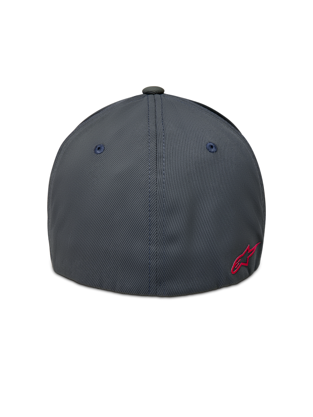 Alpinestars Points Cappello, cappello sportswear flex-back grigio scuro con logo rosso sul retro, in nylon tactel