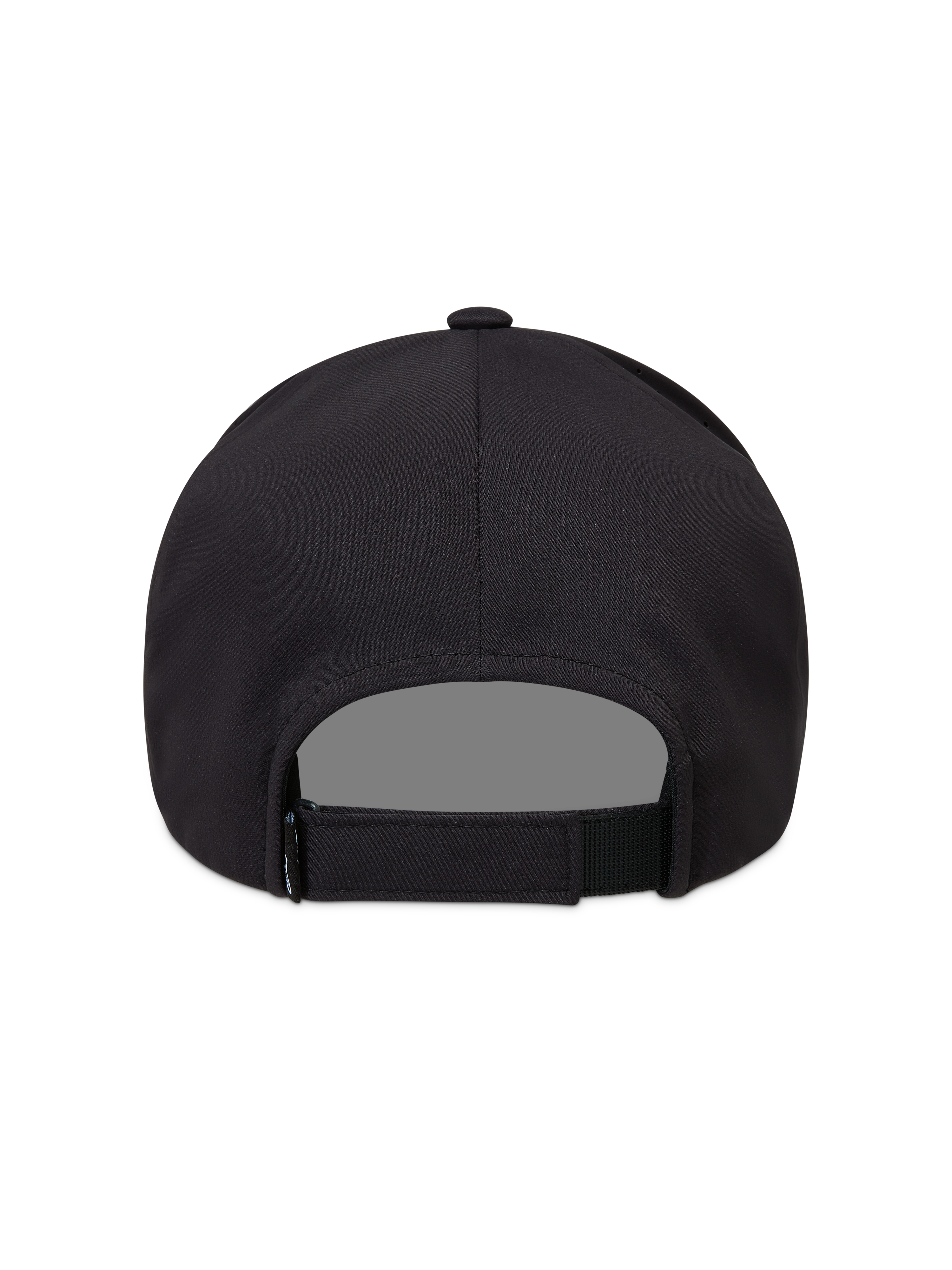 Alpinestars Algo Perf Adjustable cappello, cappello sportivo nero, tessuto tecnico, vista posteriore con chiusura regolabile.
