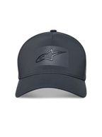 Alpinestars Algo Perf Adjustable cappello, grigio scuro in tessuto tecnico con logo Astars saldato e visiera curva