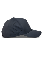 Alpinestars Algo Perf Adjustable cappello, grigio scuro in tessuto tecnico con perforazioni laterali e visiera curva