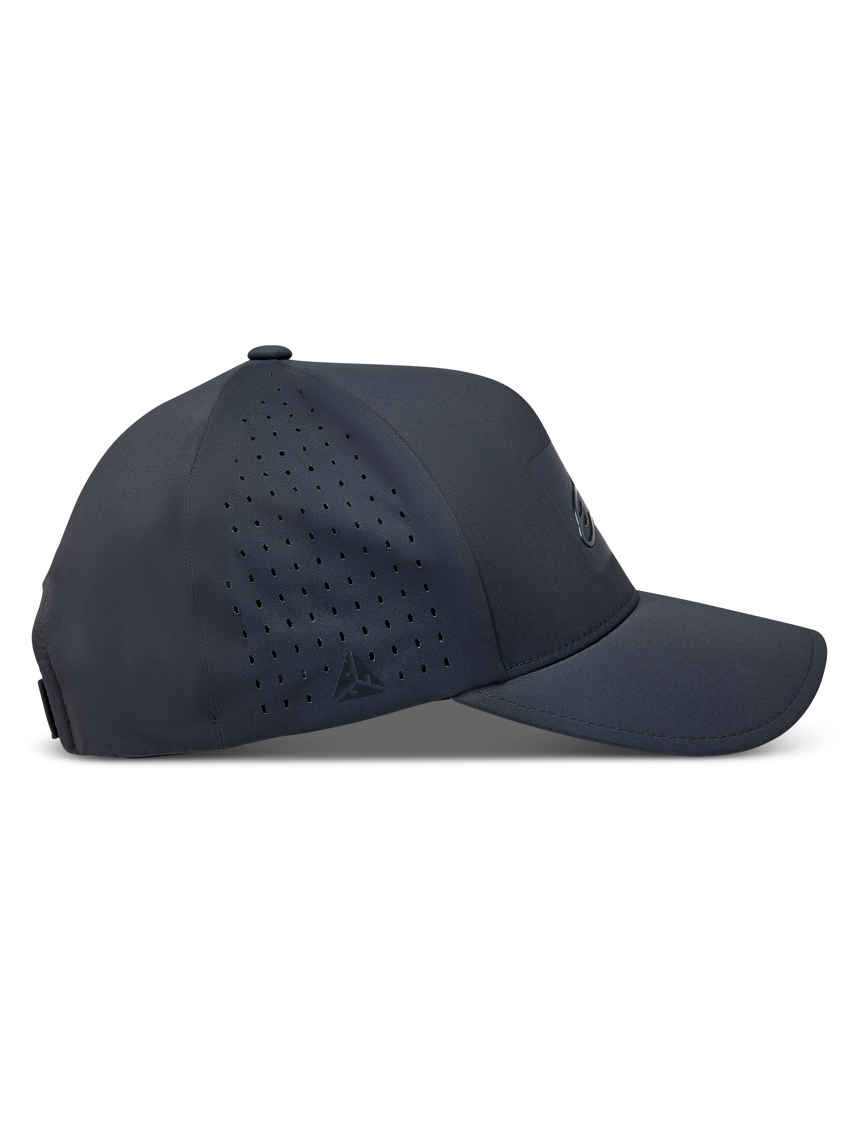 Alpinestars Algo Perf Adjustable cappello, grigio scuro in tessuto tecnico con perforazioni laterali e visiera curva