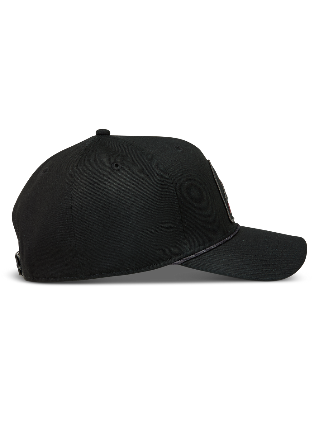 Alpinestars Acme Snapback Cappello, cappello nero in twill con visiera curva, corona strutturata e rifinitura in corda.