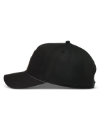 Alpinestars Acme Snapback cappello, cappello sportswear nero con corona strutturata, visiera curva e dettaglio in corda.