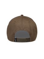 Alpinestars Acme Snapback Cappello, marrone, vista posteriore con chiusura snapback regolabile ed etichetta logo Astars