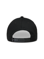 Alpinestars Combo Logo Snapback Cappello, cappello nero con chiusura regolabile ed etichetta con logo, vista posteriore.