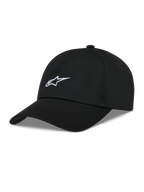 Alpinestars Dylan Dad Cappello, cappello nero in twill con logo Astars bianco ricamato e visiera curva.
