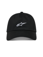Alpinestars Dylan Dad Cappello, cappello sportswear nero con logo Astars bianco ricamato, visiera curva in twill di cotone.