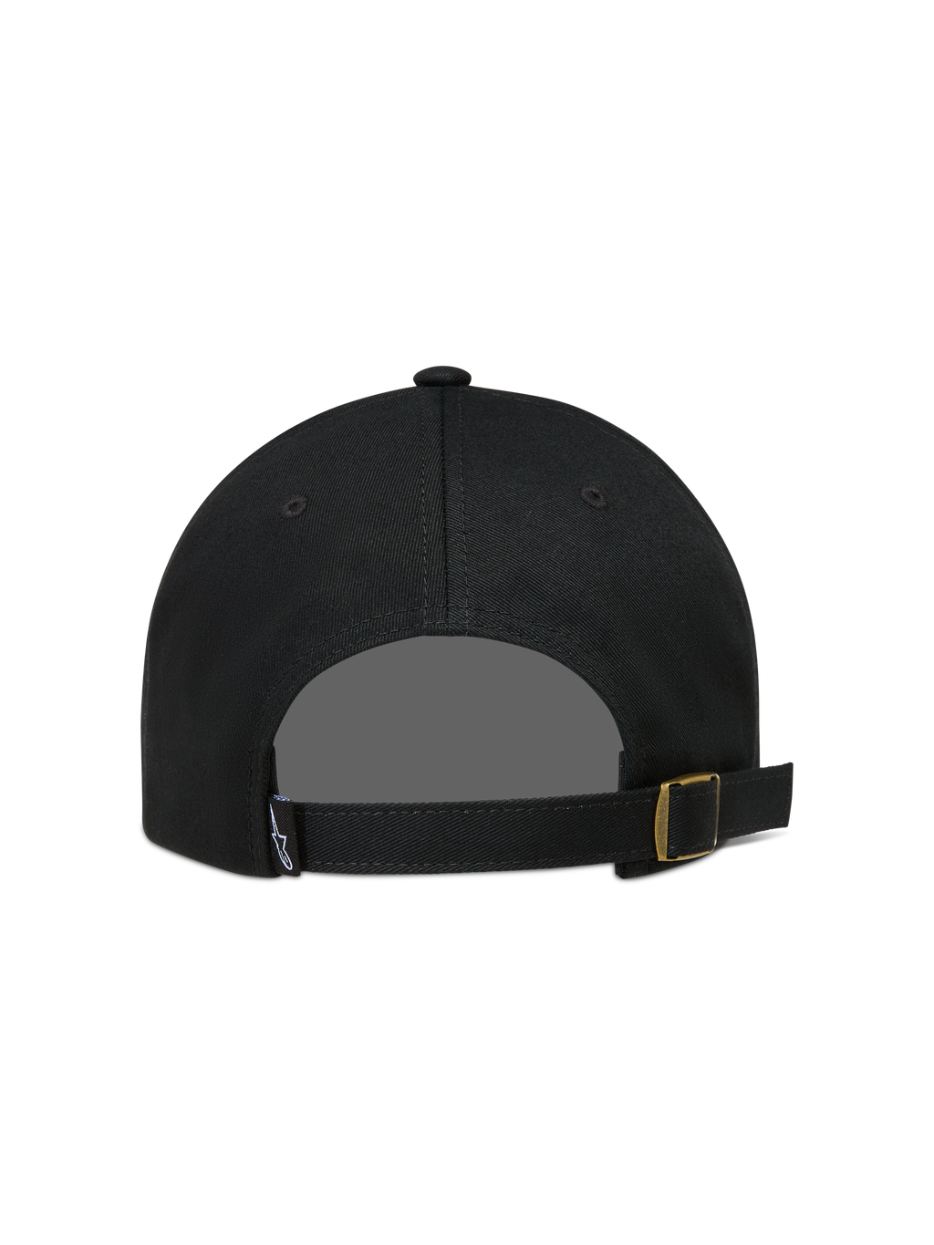 Alpinestars Dylan Dad cappello, cappello sportswear nero in twill con chiusura posteriore regolabile e fibbia in metallo.