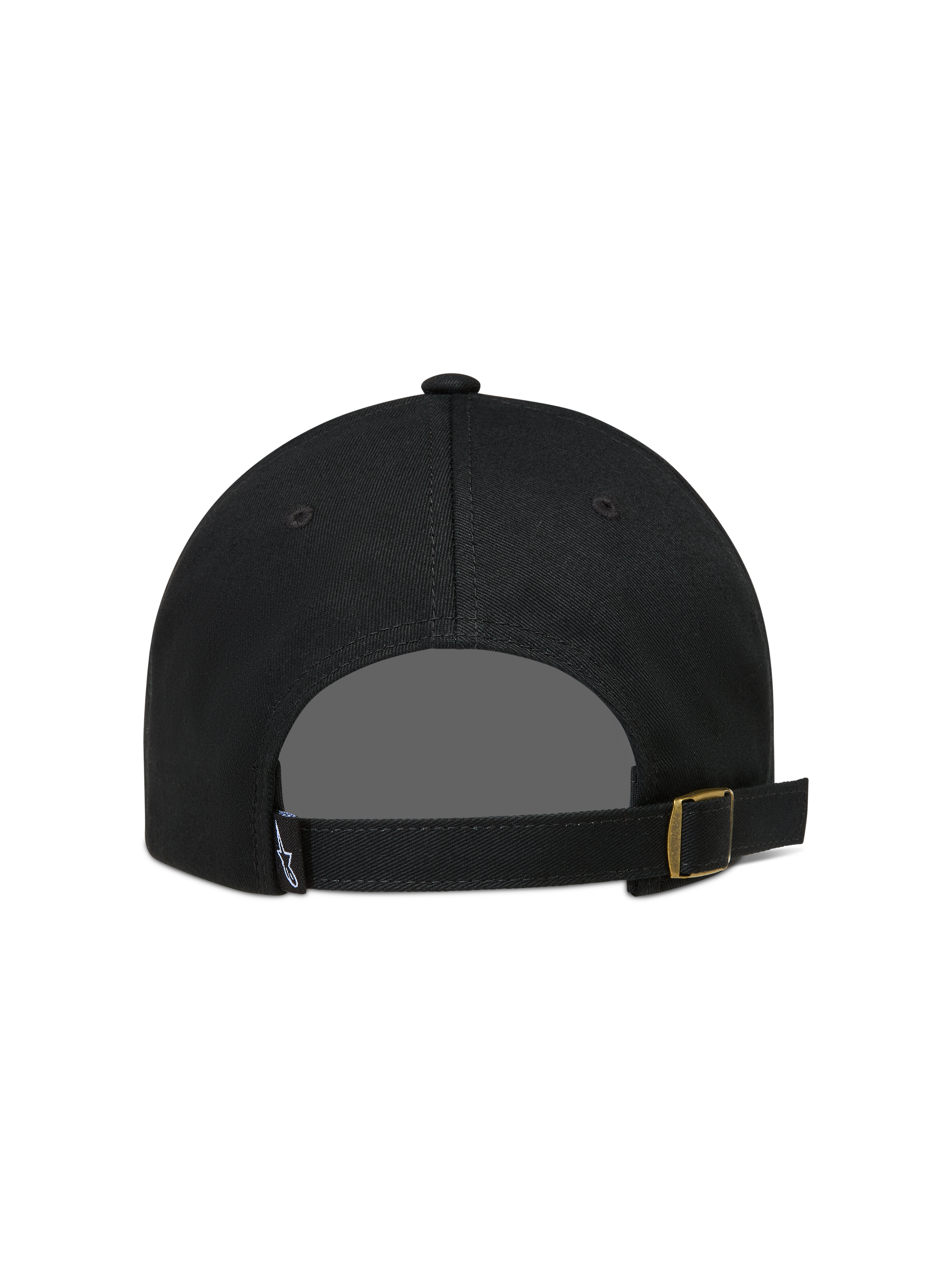 Alpinestars Dylan Dad cappello, cappello sportswear nero in twill con chiusura posteriore regolabile e fibbia in metallo.